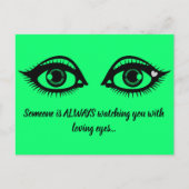 Het houden van Oogst roept het Aanmoedigen Groen C Briefkaart (Voorkant)