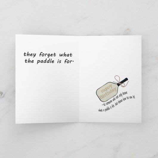 Het houden van Score Pickleball Verjaardag Kaart (Binnen)