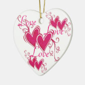 Het houden van u Cadeft Collectie Keramisch Orname Ornament (Links)