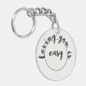 Het houden van u is gemakkelijke Romantic Valentij Sleutelhanger (Voorkant Links)