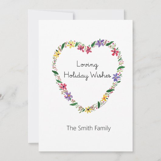 Het houden van Vakantiedagen met Personalisatie Feestdagenkaart (Voorkant)