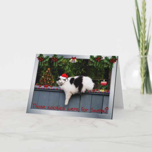 Het Houden van van het koekje Kat Feestdagen Kaart (Voorkant)