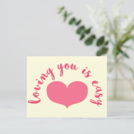Het houden van van u is Gemakkelijk - het Romantis Briefkaart