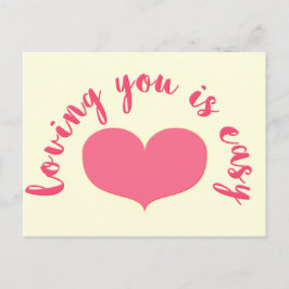 Het houden van van u is Gemakkelijk - het Romantis Briefkaart