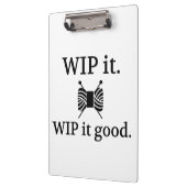 Het houden van WIP het Goede Kunsten Klembord (Links)
