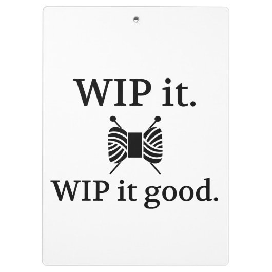 Het houden van WIP het Goede Kunsten Klembord (Achterkant)