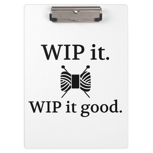 Het houden van WIP het Goede Kunsten Klembord (Voorkant)