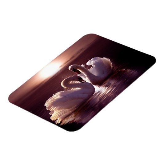 Het houden Zwans die een Hart vormen Magneet (Linkerzijde)