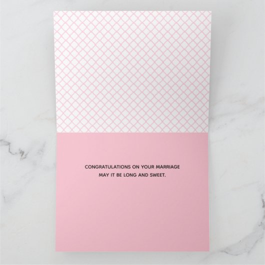 Het houdende van Grote Wenskaart van het Huwelijk Kaart (Binnen)