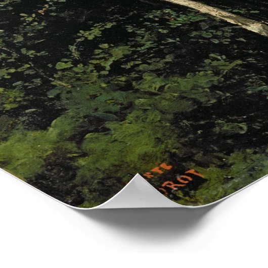 Het hout op de Cote de Grace in Honfleur Poster (Hoek)