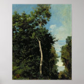 Het hout op de Cote de Grace in Honfleur Poster (Voorkant)