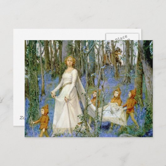 Het hout van de Fee Briefkaart (Voorkant / Achterkant)