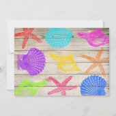 Het Hout van de zee sparen de Datum Save The Date (Achterkant)