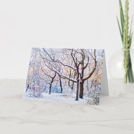 Het Hout van Oxleas Feestdagen Kaart (Voorkant)