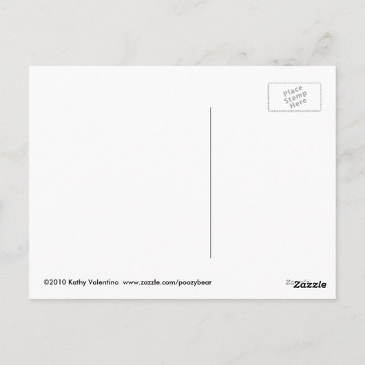 Het houten Briefkaart van de Rat (Achterkant)