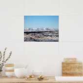 Het Howgill Fells-winter Engeland Kerstkaart Poster (Keuken)