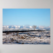 Het Howgill Fells-winter Engeland Kerstkaart Poster (Voorkant)