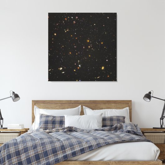 Het Hubble Ultra Deep Afbeelding van de Ruimte van Canvas Afdruk (Insitu (Slaapkamer))