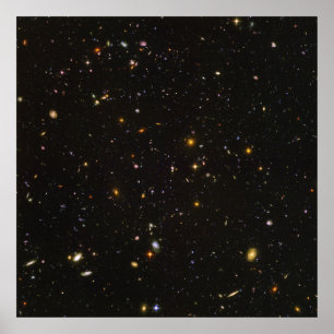 Het Hubble Ultra Deep Afbeelding van de Ruimte van Poster
