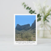 Het huidige Arizona Desert Picacho Peak Trails Bri Briefkaart (Staand voorkant)