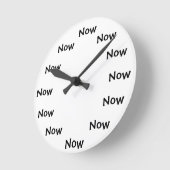 Het Huidige Moment… "NOW " Ronde Klok (Hoek)