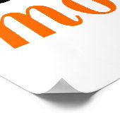 Het huidige Oranje beeld weergeven Poster (Hoek)