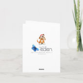 Het huilen hymne het zingen Kerstmis van het hond Feestdagen Kaart (Achterkant)