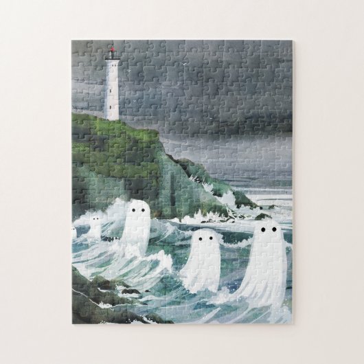 Het huilen van de meeuwen legpuzzel (Verticaal)