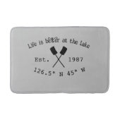 Het huis aan het meer. Datum jaar aangepaste coörd Badmat (Voorkant)