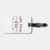 Het huis aan het meer. Datum jaar aangepaste coörd Bagagelabel (Achterkant horizontaal)