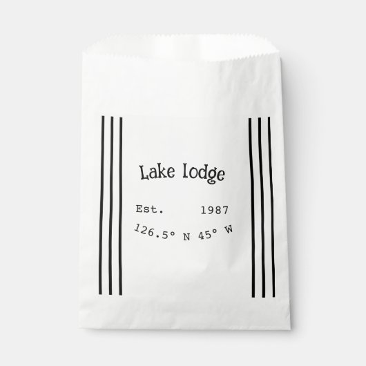 Het huis aan het meer. Datum jaar aangepaste coörd Bedankzakje (Voorkant)
