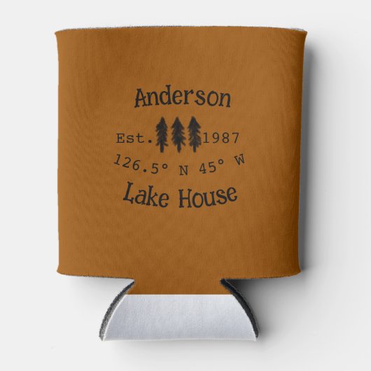 Het huis aan het meer. Datum jaar aangepaste coörd Blikjeskoeler (Voorkant)