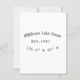 Het huis aan het meer. Datum jaar aangepaste coörd Briefkaart