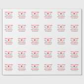 Het huis aan het meer. Datum jaar aangepaste coörd Cadeaupapier (Vlak)