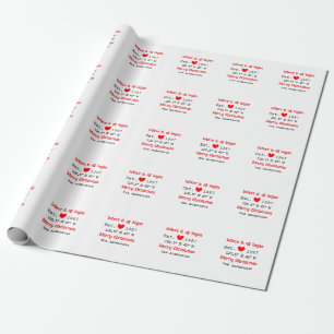 Het huis aan het meer. Datum jaar aangepaste coörd Cadeaupapier