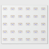 Het huis aan het meer. Datum jaar aangepaste coörd Cadeaupapier (Vlak)