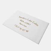 Het huis aan het meer. Datum jaar aangepaste coörd Deurmat (Schuin)