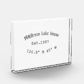 Het huis aan het meer. Datum jaar aangepaste coörd Fotoblokken (Links)