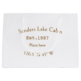 Het huis aan het meer. Datum jaar aangepaste coörd Groot Cadeauzakje