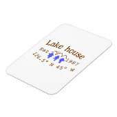 Het huis aan het meer. Datum jaar aangepaste coörd Magneet (Linkerzijde)