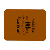 Het huis aan het meer. Datum jaar aangepaste coörd Magneet (Horizontaal)