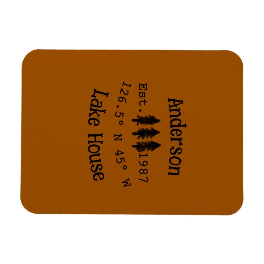 Het huis aan het meer. Datum jaar aangepaste coörd Magneet (Horizontaal)