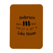 Het huis aan het meer. Datum jaar aangepaste coörd Magneet (Verticaal)