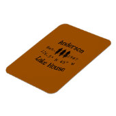 Het huis aan het meer. Datum jaar aangepaste coörd Magneet (Linkerzijde)