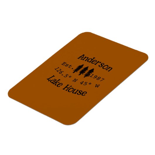 Het huis aan het meer. Datum jaar aangepaste coörd Magneet (Linkerzijde)