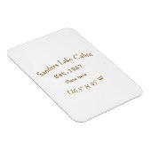 Het huis aan het meer. Datum jaar aangepaste coörd Magneet (Rechterzijde)