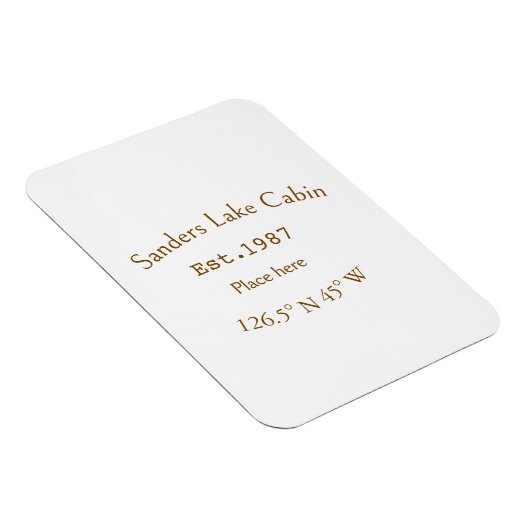 Het huis aan het meer. Datum jaar aangepaste coörd Magneet (Rechterzijde)