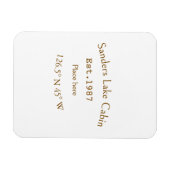 Het huis aan het meer. Datum jaar aangepaste coörd Magneet (Horizontaal)