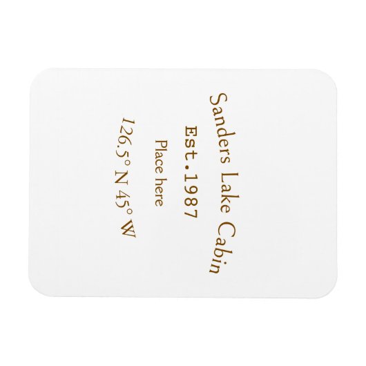 Het huis aan het meer. Datum jaar aangepaste coörd Magneet (Horizontaal)