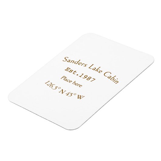 Het huis aan het meer. Datum jaar aangepaste coörd Magneet (Linkerzijde)